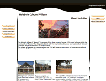 Tablet Screenshot of ndebelevillage.co.za